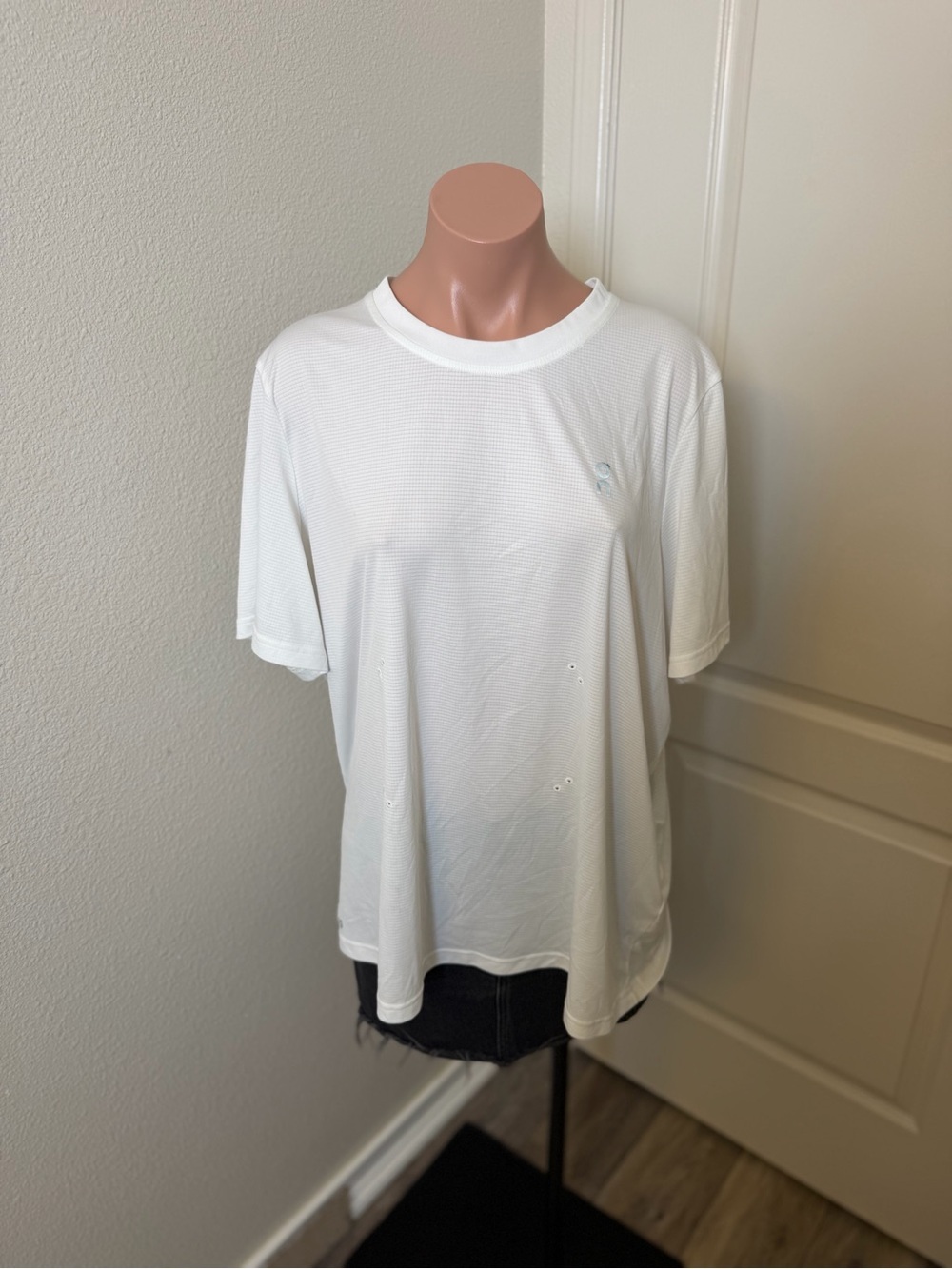 On Running White Short Sleeve Performance Tee